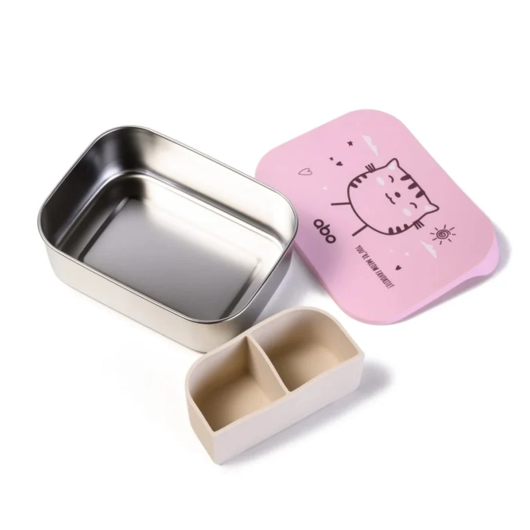 abo Ανοξείδωτο Φαγητοδοχείο Με Χώρισμα 1200ml you’re meow favorite