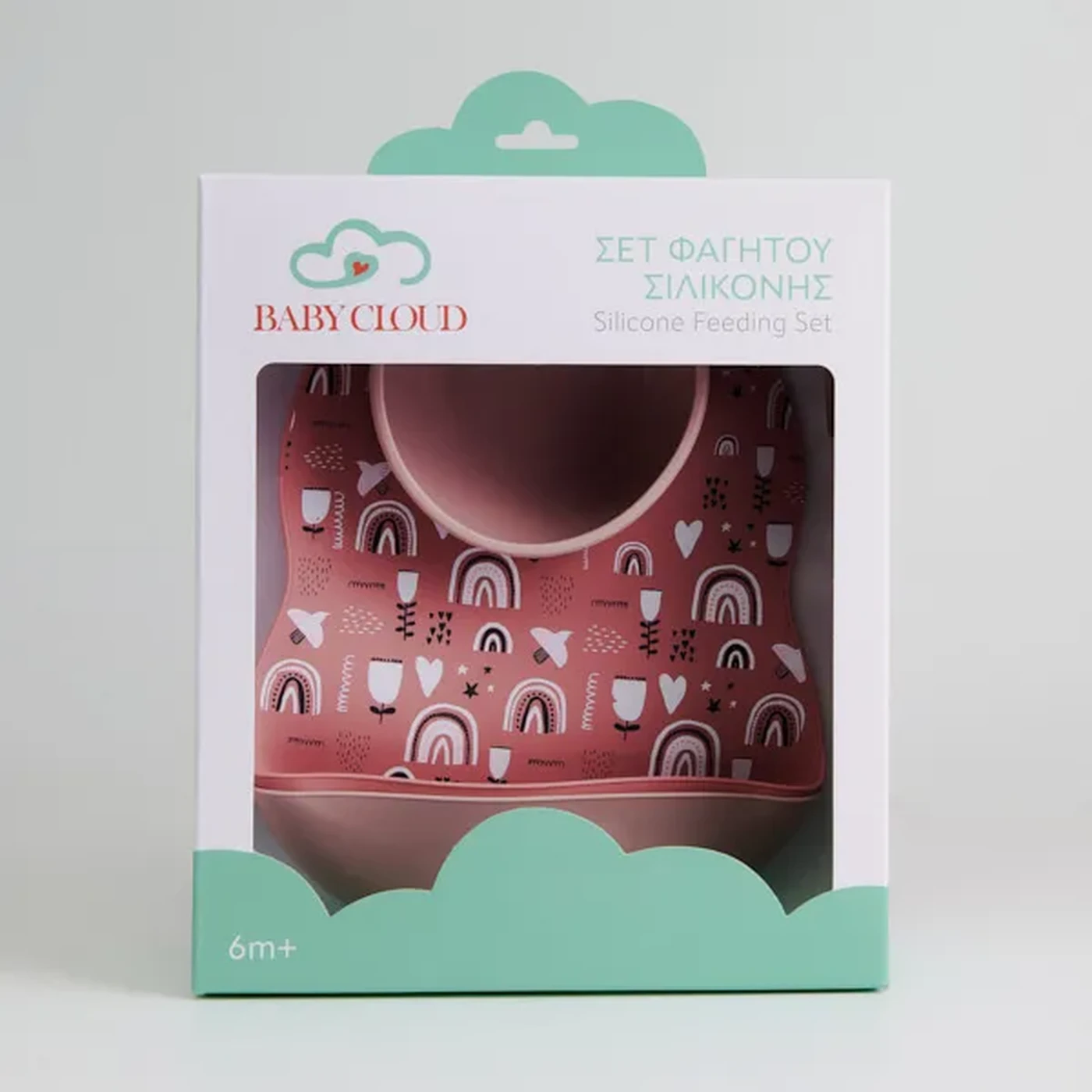 Baby Cloud Σετ Φαγητού Pink Rainbow 4 Τμχ 2