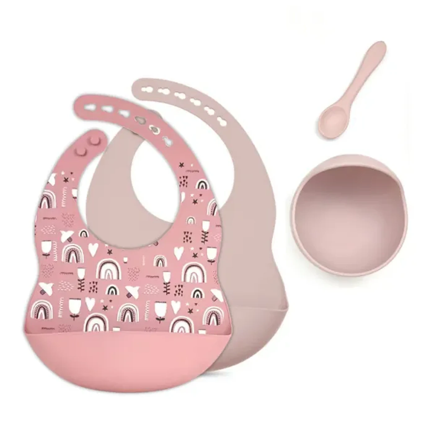 Baby Cloud Σετ Φαγητού Pink Rainbow 4 Τμχ 4
