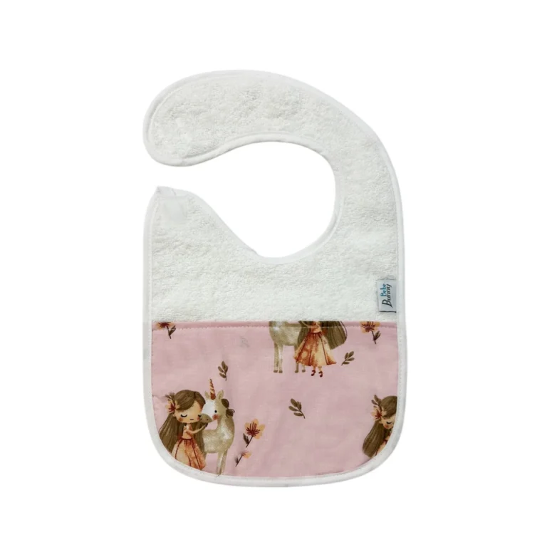 bunny bebe Σαλιάρα πετσετέ με ρέλι girl