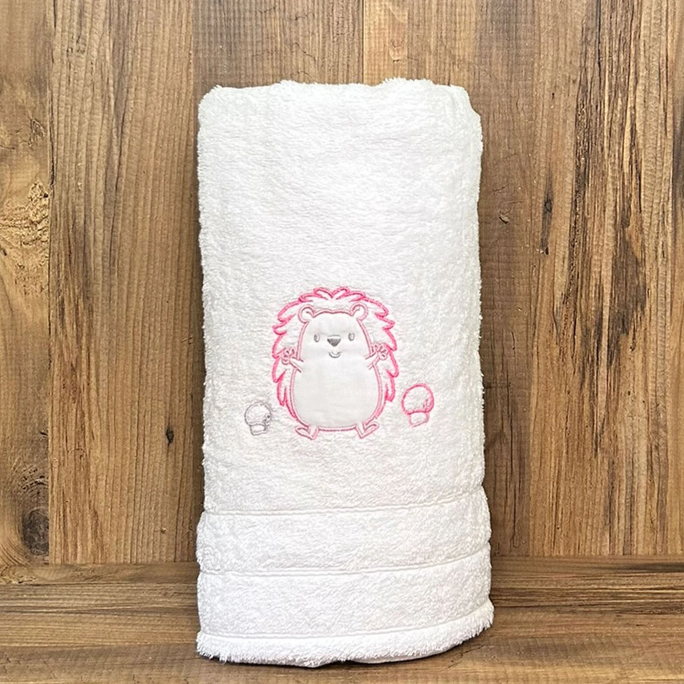 bunny bebe Λουτροπετσέτα (70×140) 500gsm σκαντζόχοιρος Ροζ