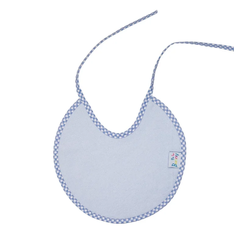 bunny bebe Σαλιάρα φροτέ διπλής όψης Σιέλ