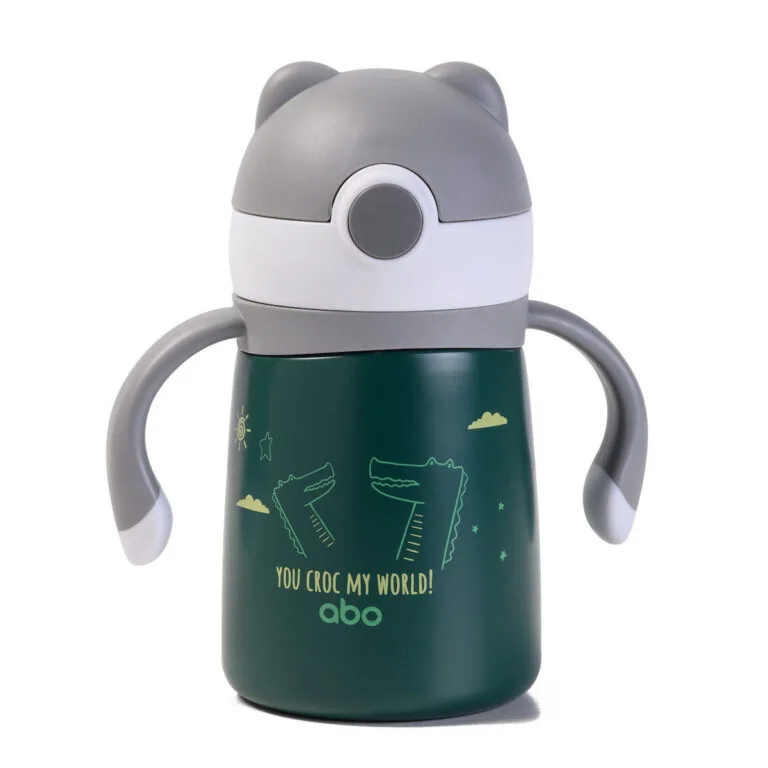 abo Παιδικό Παγούρι Θερμός Ανοξείδωτο με Καλαμάκι 300ml