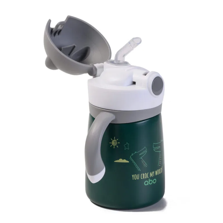 abo Παιδικό Παγούρι Θερμός Ανοξείδωτο με Καλαμάκι 300ml