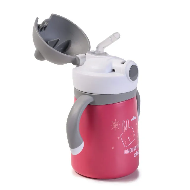 abo Παιδικό Παγούρι Θερμός Ανοξείδωτο με Καλαμάκι 300ml