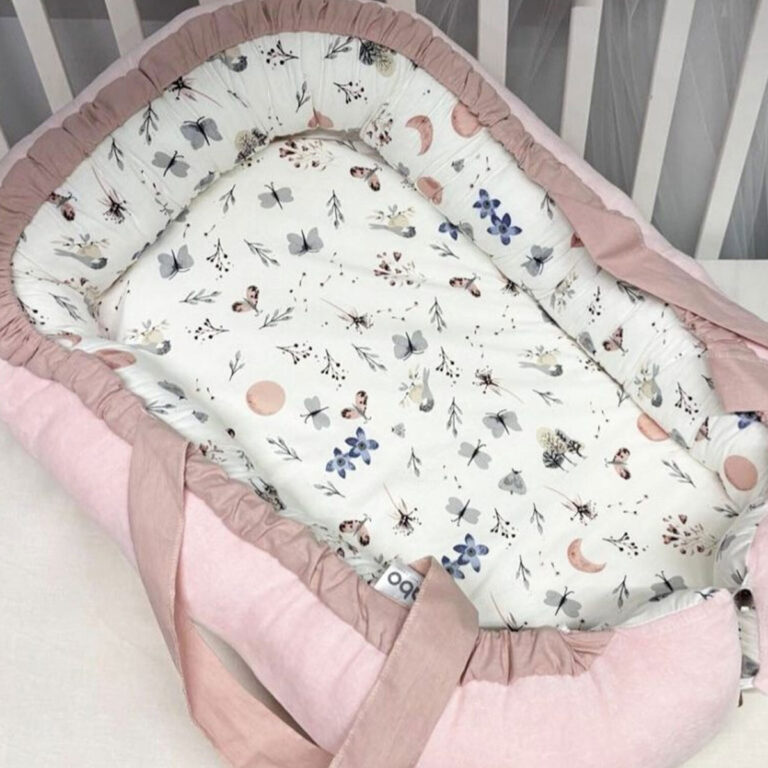 abo Βρεφικό Μαξιλάρι Φωλιά pink 60x100εκ.