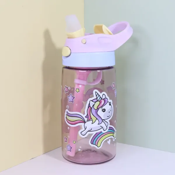 Παιδικό Παγούρι Νερού tritan 480ml – Μονόκερος Ροζ