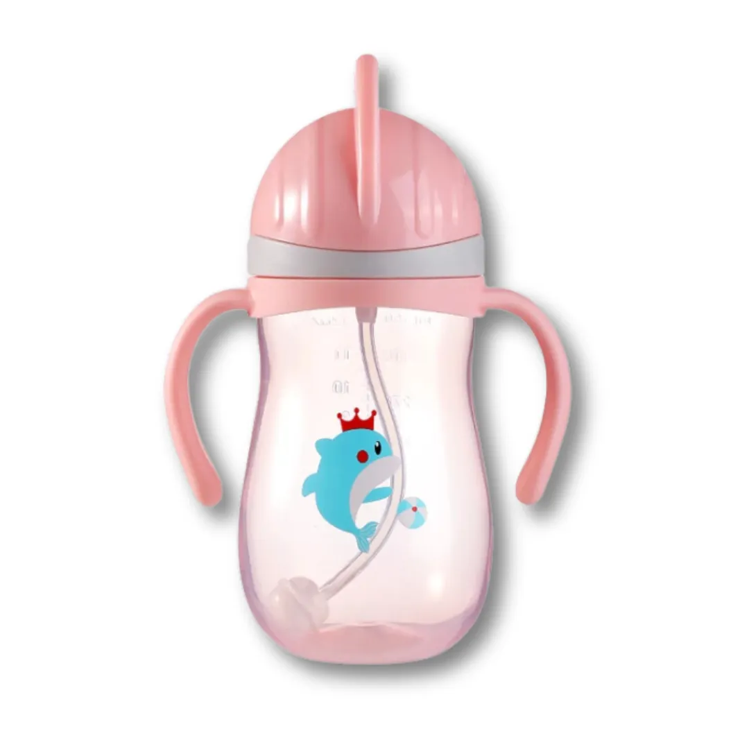 Εκπαιδευτικό Ποτηράκι με Καλαμάκι και Βαρίδι – Ελεφαντάκι Γαλαζιοπράσινο