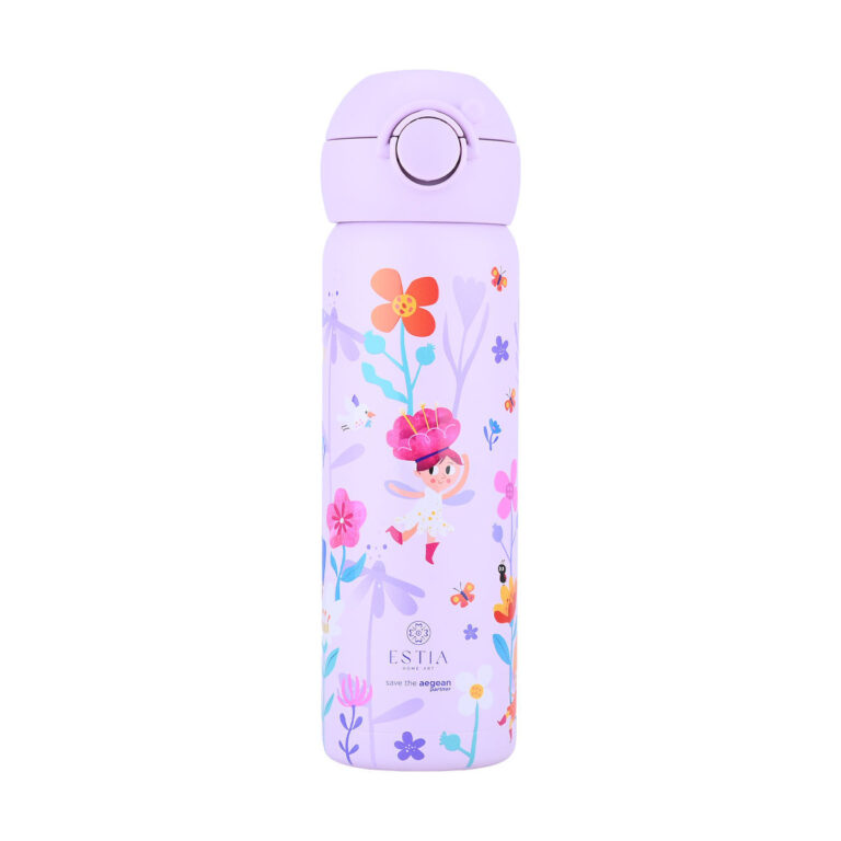 estia wonder bottle save the aegean Παιδικό Παγούρι Θερμός Ανοξείδωτο με Καλαμάκι non spill 500ml