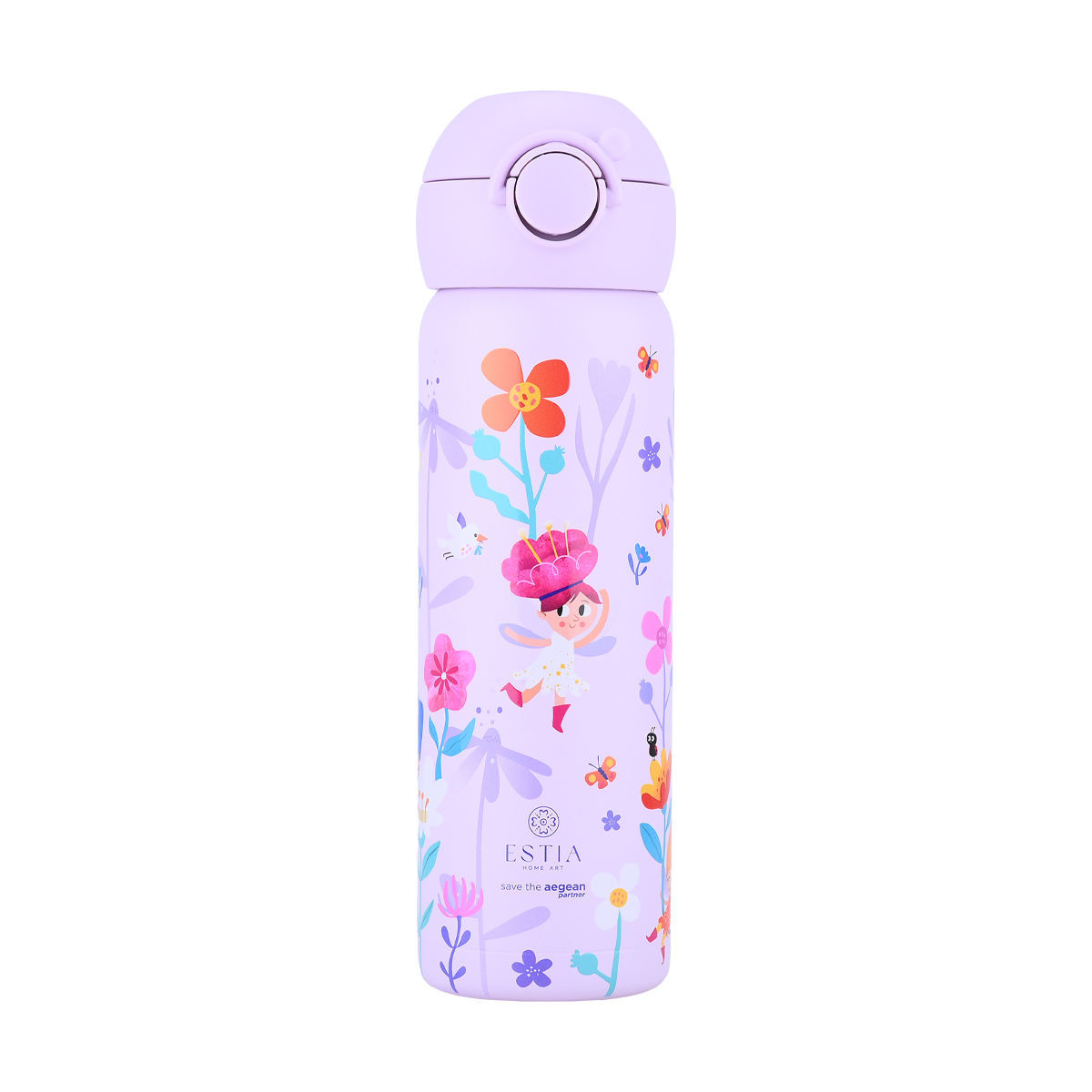estia wonder bottle save the aegean Παιδικό Παγούρι Θερμός Ανοξείδωτο με Καλαμάκι non spill 500ml estia wonder bottle save the aegean Παιδικό Παγούρι Θερμός Ανοξείδωτο με Καλαμάκι non spill 500ml