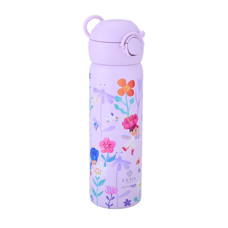 estia wonder bottle save the aegean Παιδικό Παγούρι Θερμός Ανοξείδωτο με Καλαμάκι non spill 500ml