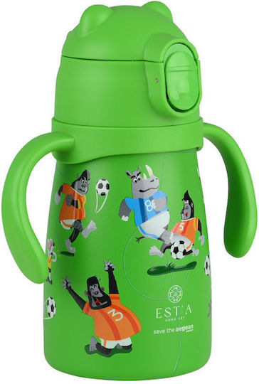 estia bubble bottle save the aegean Παιδικό Παγούρι Θερμός Ανοξείδωτο με pop up Καπάκι non spill treasure quest 300ml