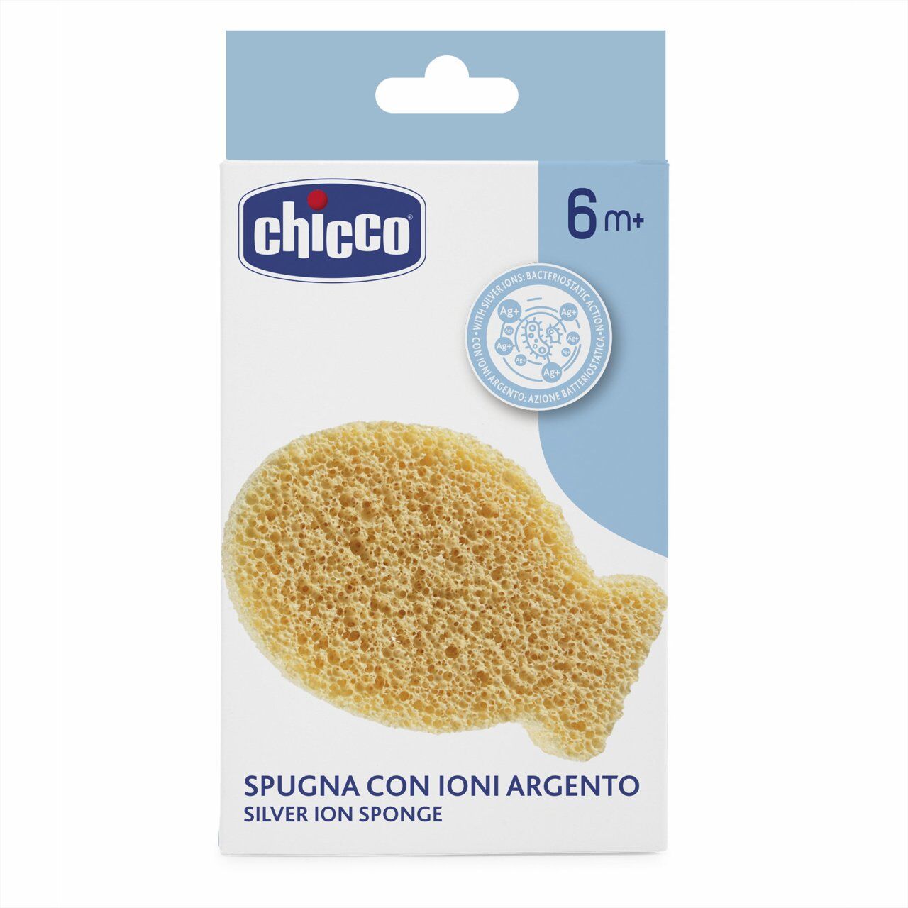 chicco Βρεφικό Σφουγγάρι Μπάνιου Με Ιόντα Αργύρου Για 6+ Μηνών
