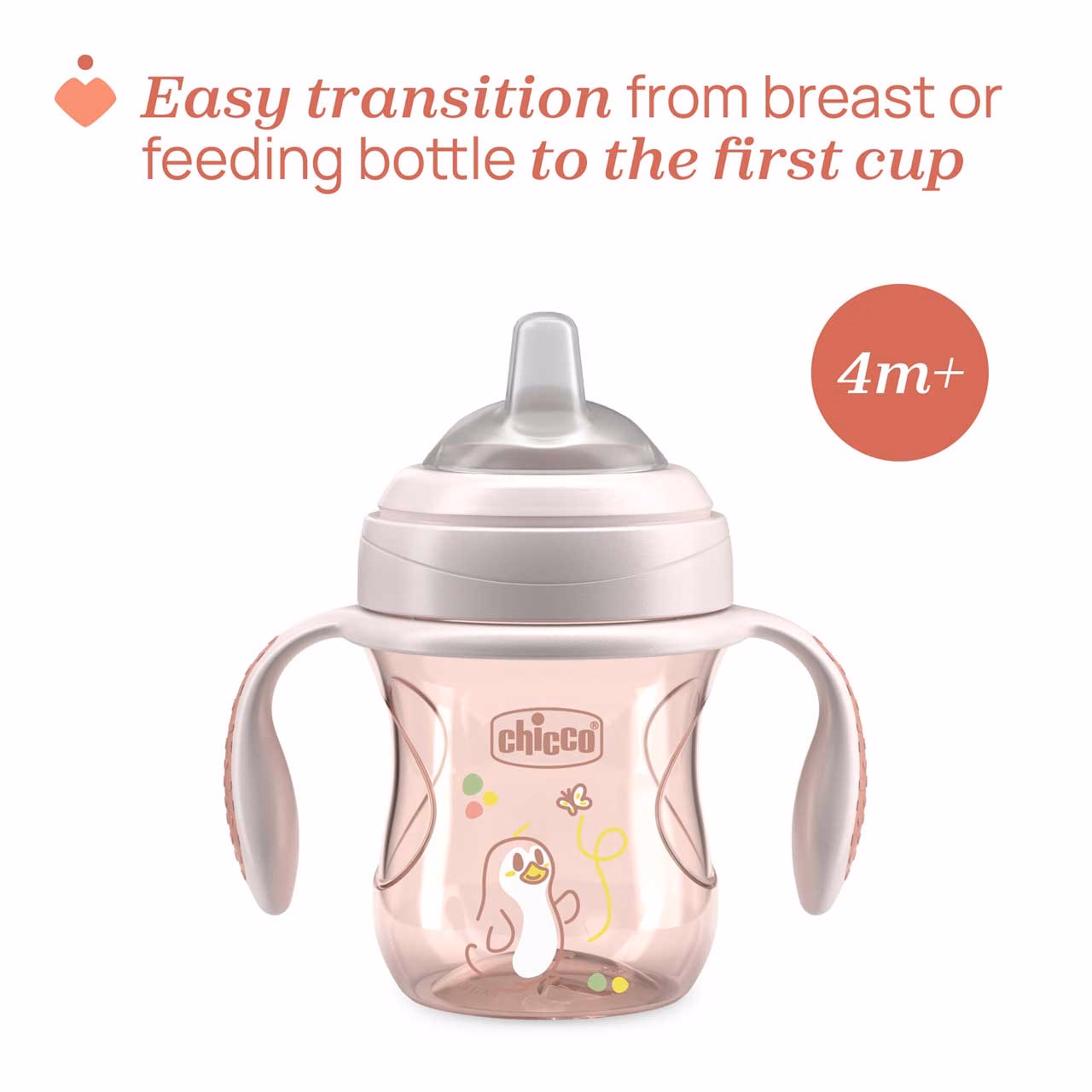 chicco Κύπελλο transition natural Ροζ Για 4+ Μηνών chicco Κύπελλο transition natural Ροζ Για 4+ Μηνών