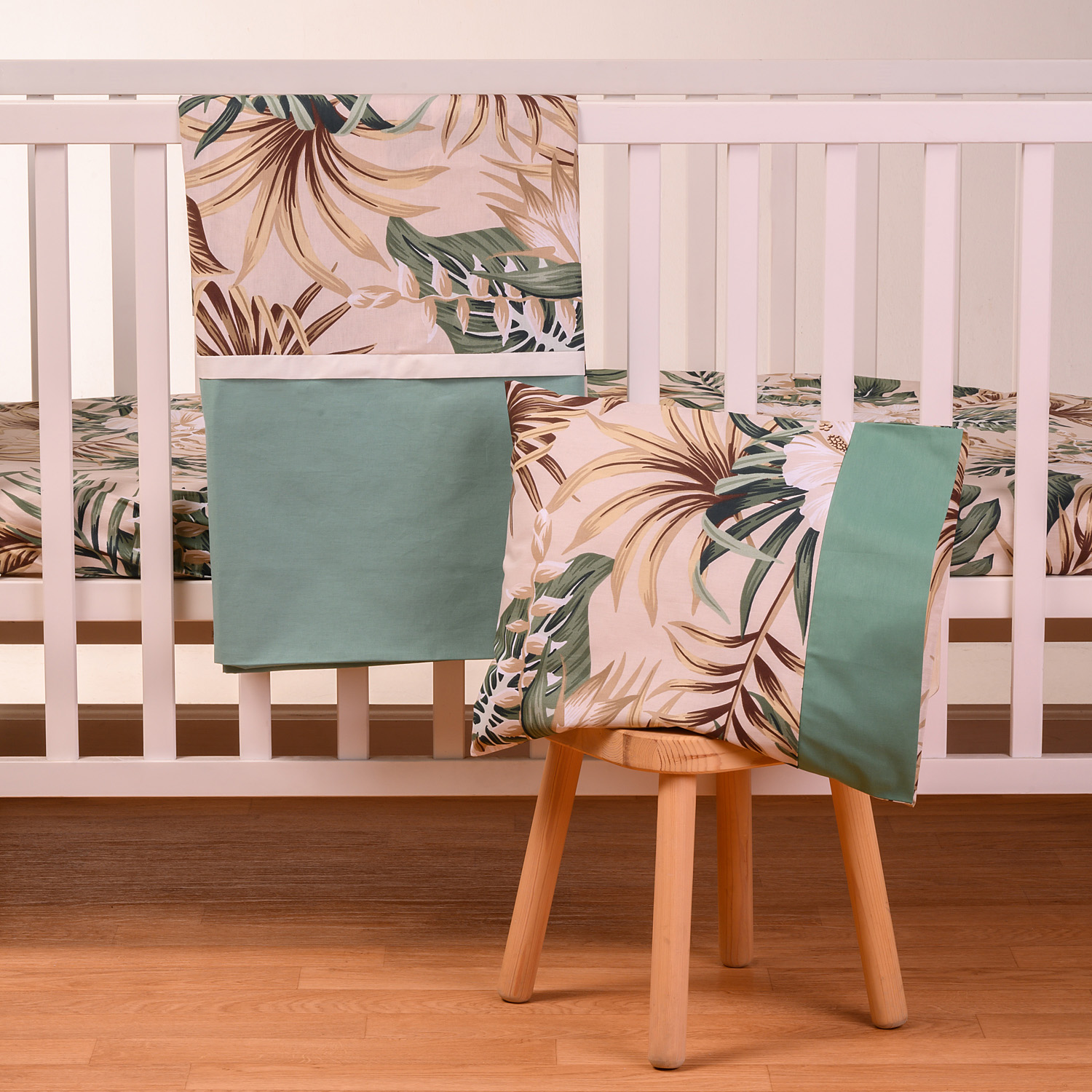 Σετ σεντόνια 3τμχ 70*140 tropical leaves abo