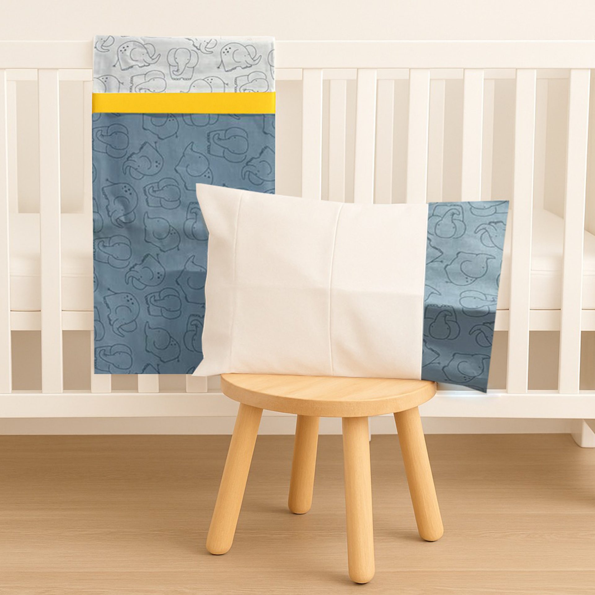Σετ σεντόνια 3τμχ 70*140 elephant blue abo Σετ σεντόνια 3τμχ 70*140 elephant blue abo
