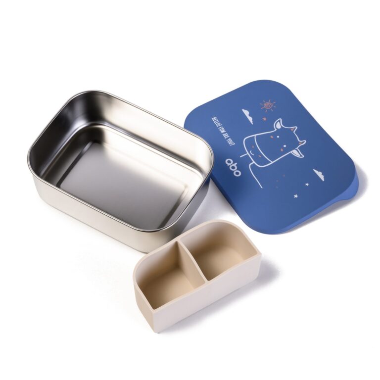 ΑΝΟΞΕΙΔΩΤΟ ΦΑΓΗΤΟΔΟΧΕΙΟ ΜΕ ΧΩΡΙΣΜΑ 1200ml hello! cow are you?