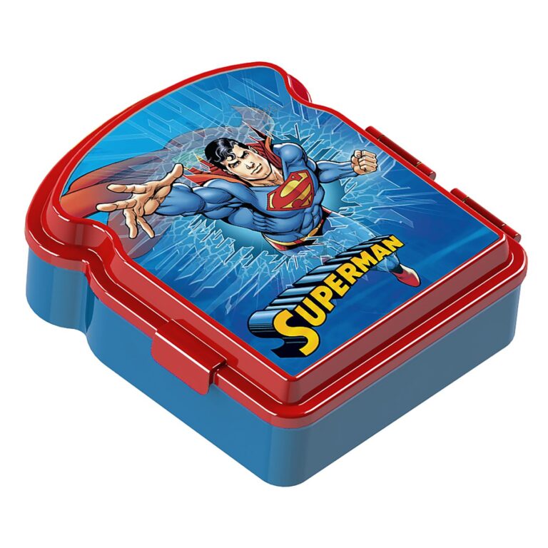 Πλαστικό Δοχείο Φαγητου superman 16.5x15x5.5cm