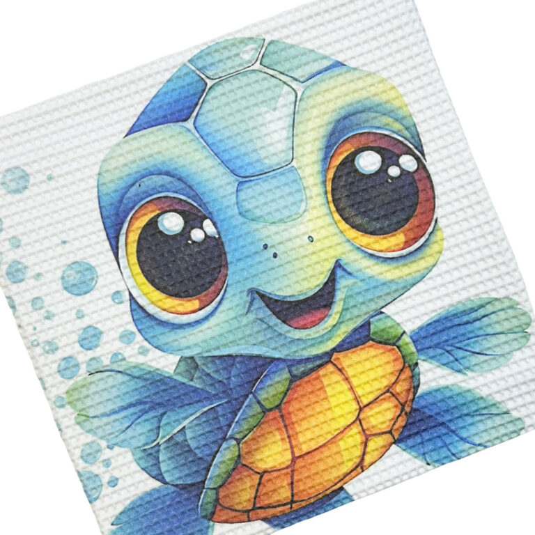 Κουβέρτα κούνιας πικέ, χελωνίτσα, Λευκό bunny bebe