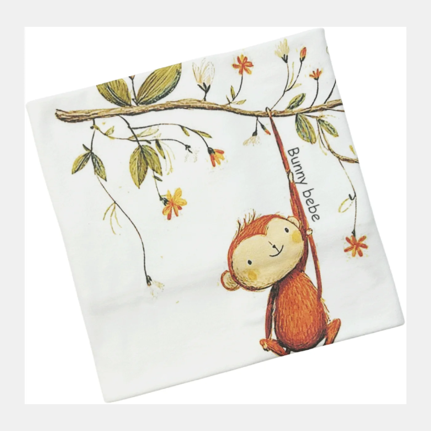 Bunny Bebe Βαμβακερή κουβέρτα 90 Χ 90 563-MONKEY