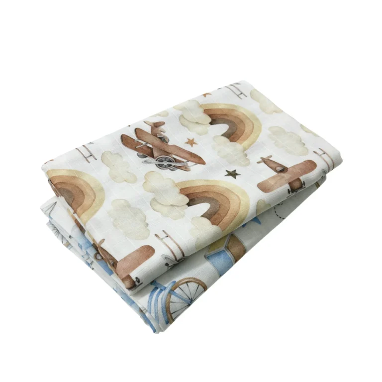 Bunny Bebe Πάνες/Κουβερτάκια Μουσελίνα 2τμχ (120×120) 778-BOY