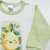 Bunny Bebe Πιτζαμάκι βαμβακερό 505-αχλάδι-λαχανί